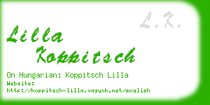 lilla koppitsch business card